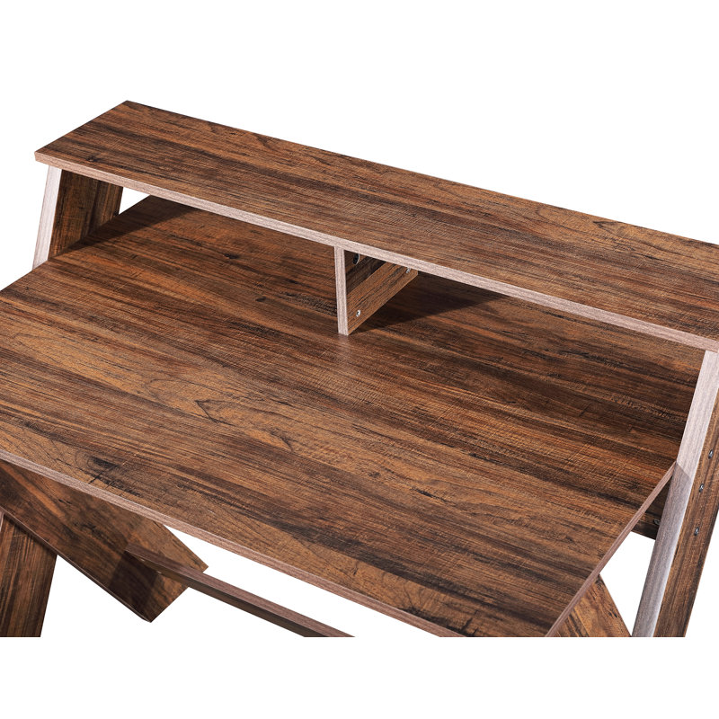Ryiah Computer Desk with Storage Shelf