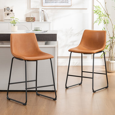 Anke Vegan Leather Armless (Set of 2)