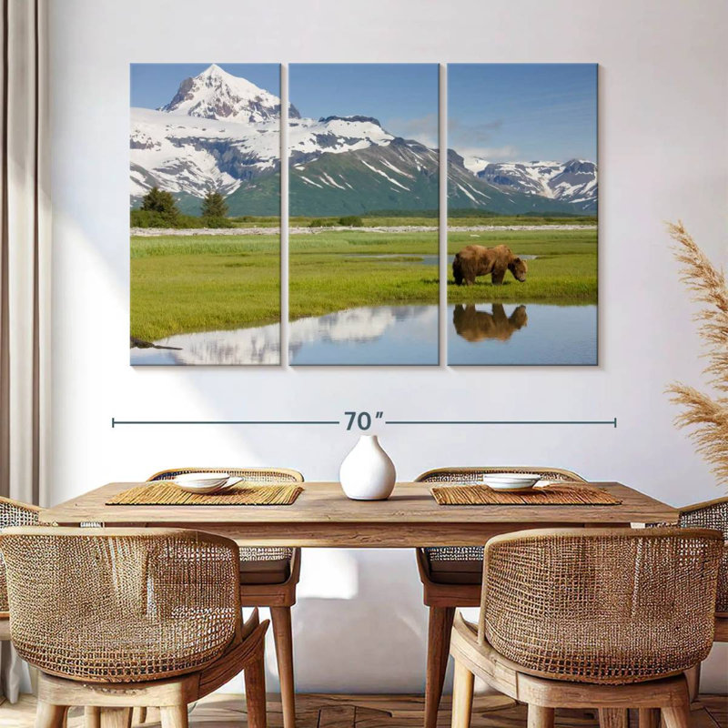 Alvord Katmai Grizzly Bear, 42" H x 65" W