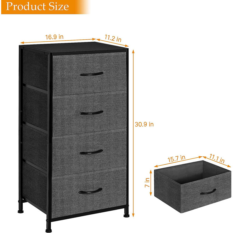 Beckwourth 4 - Drawer Dresser, Gray