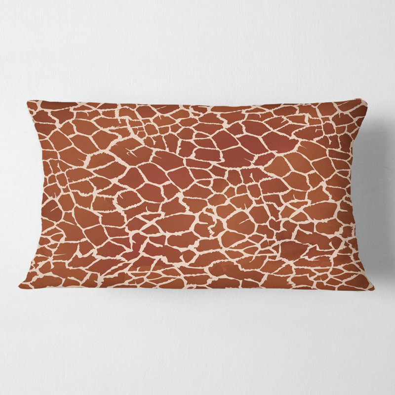 Coussin lombaire en fourrure de leopard