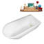 Baignoire autoportante 65 "avec drain interne Streamline-101697895-105856573