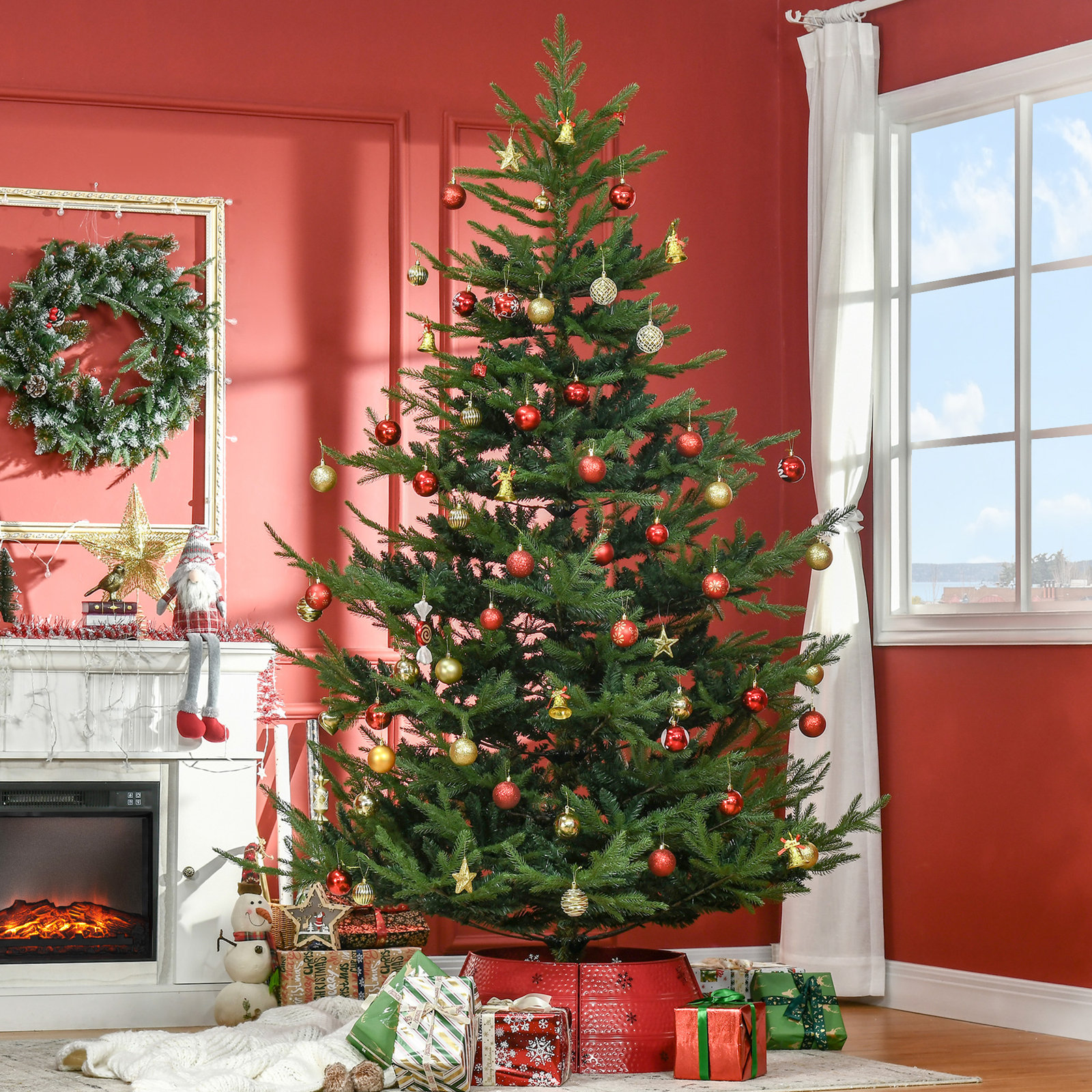 9' Pine Christmas Tree, 7'6" H