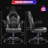 Computer Gaming Desk Chair - Ergonomic PU Leather With Comfy Lumbar Support, Height Adjustable Rolling Desk With Flip-Up Armrests, For Home And Office