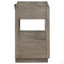 Table de chevet 2 tiroirs Taupe