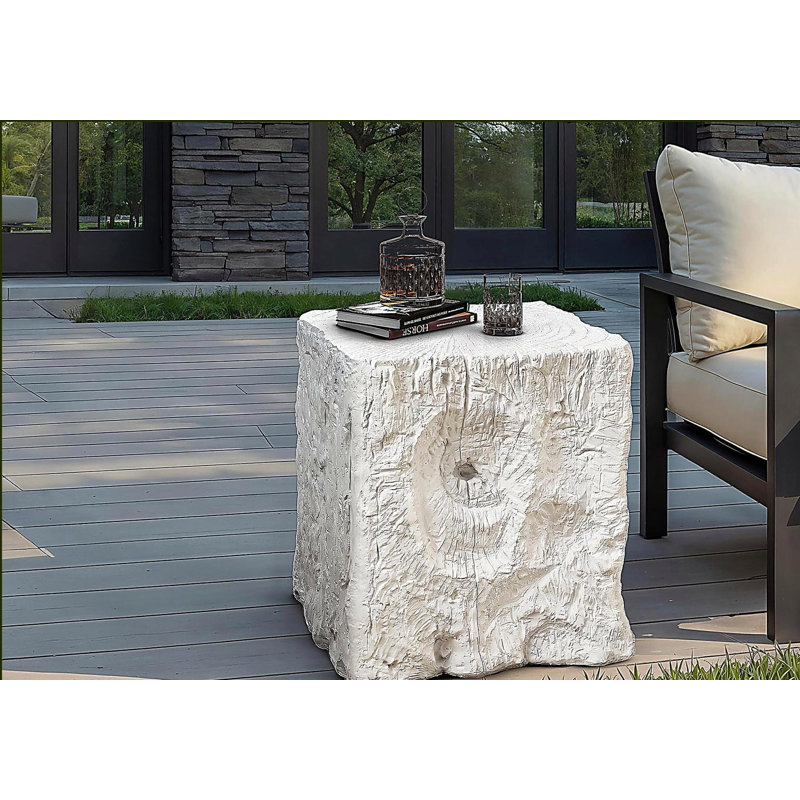 Table d'appoint, h 25 po, intérieur ou extérieur, table de chevet, table d'appoint