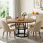 Round Metal Base Dining Table-1950472944