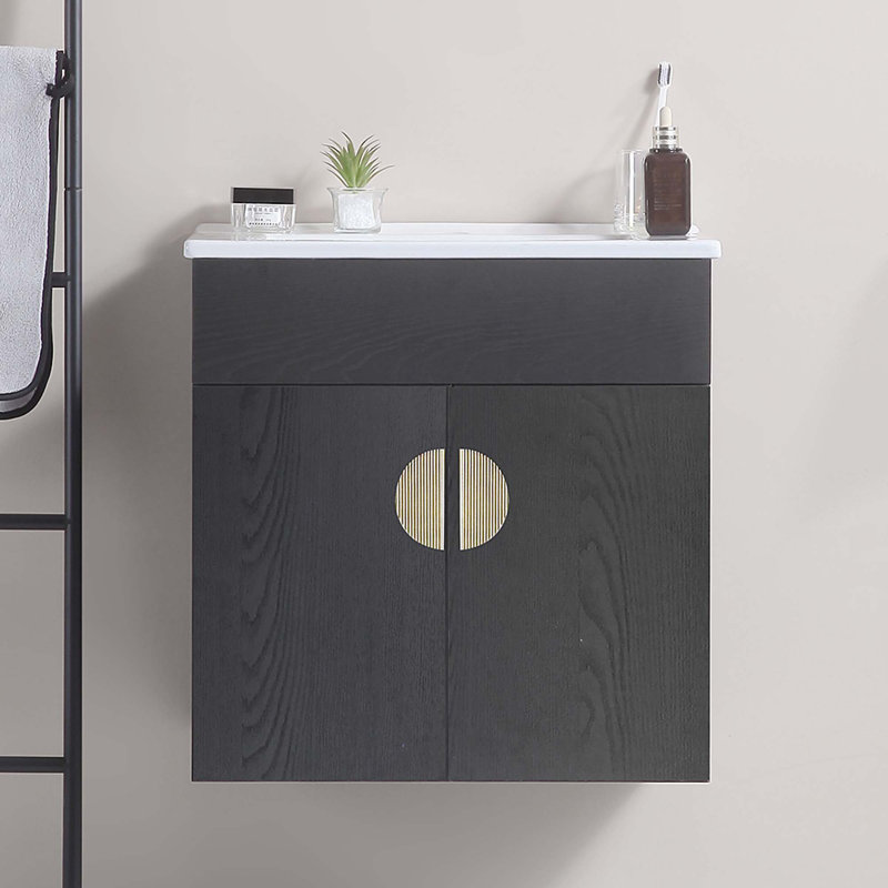 Meuble-lavabo de salle de bain avec 2 portes, excluant le lavabo