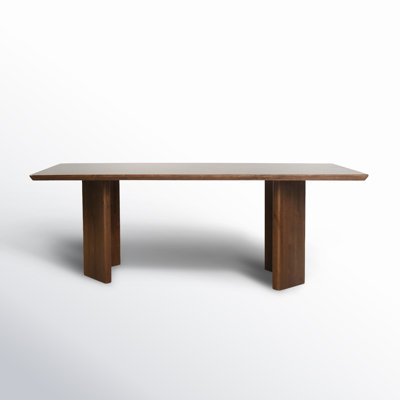 Chen 86" Solid Wood Rectangular Dining Table