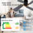 48inch 4 Double-Sided Black and Brown Blades Dc Motor Indoor Flush Mount Ceiling Fan With Remote, Black and NAB Gold-1997180101-1997180098