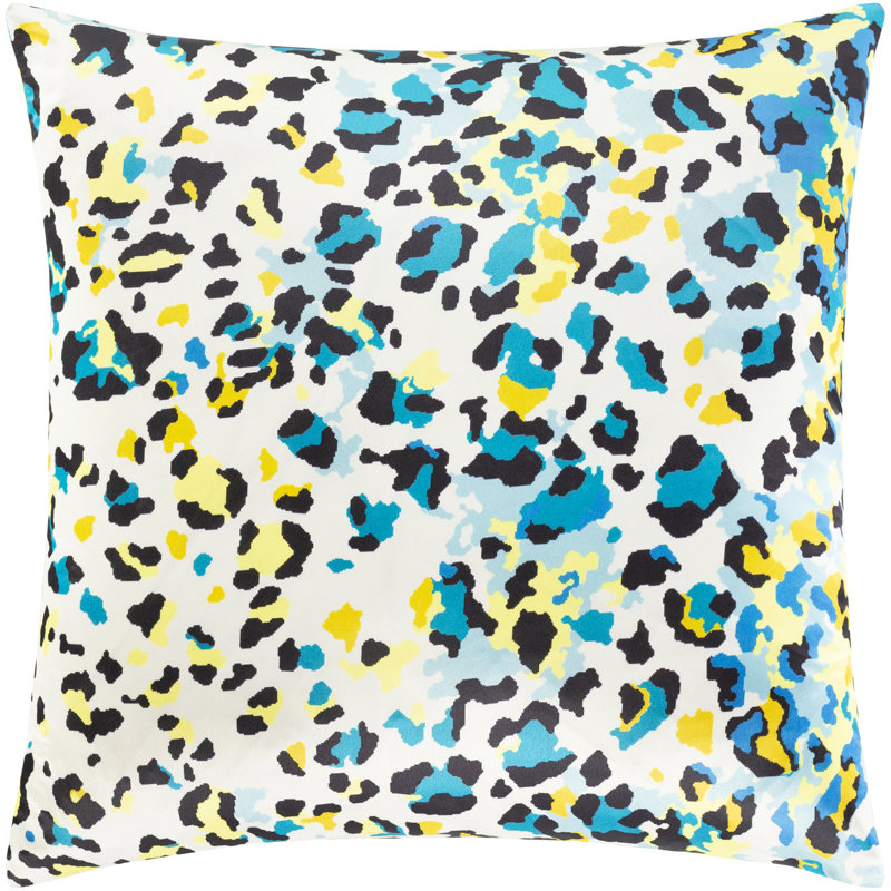 Animal Print Throw Pillow, 18" x 18", Down Fill