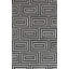 Area Cowhide Geometric Area Rug in Black/Off White/Cream-47294638