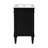 18-Inch Modern Bathroom Vanity with Sink, Modern Bathroom Storage Cabinet with Door, Freestanding Small Space Bathroom Cabinet, Single Sink Cabinet with Adjustable Shelf, Black-899632799