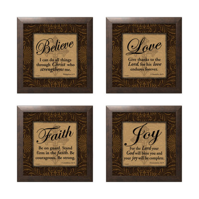 Classic Classic Quotes par Todd Williams, ensemble de 4 impressions sur toile