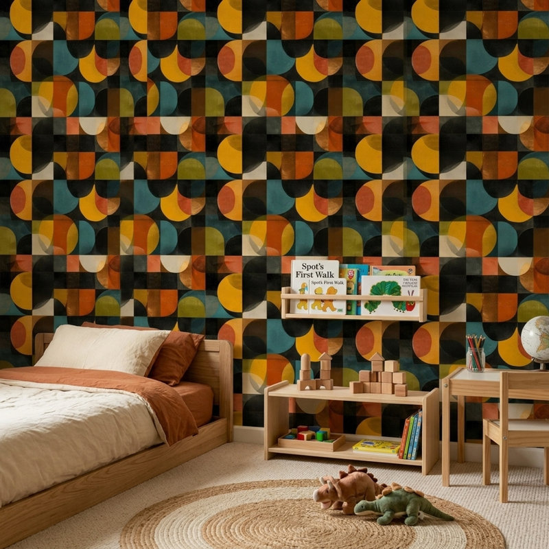 Décoration murale amovible Mid Mid Century, Peler et coller