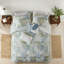Ensemble de literie surdimensionnée en coton, style bord de mer, bleu confort