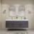 70.8" Wall-Mounted Double Bathroom Vanity Set-70381338