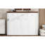 Lit simple blanc avec 3 tiroirs, peu encombrant pour les petites chambres à coucher et sans sommier à ressorts, robuste et durable