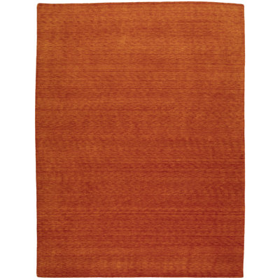 Losantville Hand Loomed Gabbeh Rug, 100% Wool, Solid Color, Fade & Stain Resistant, Durable, All Sizes, India-Made.