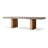 Gray Rectangular Solid Wood Dining Table-595639370