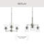 Lustre 3 lumières en nickel poli avec abat-jour en verre transparent Replay Collection-131435578-131435580-131435581