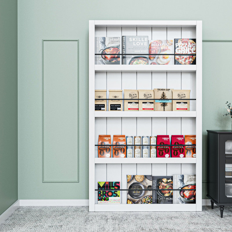Ghost Door Secret Hidden Door Bookshelf Style With Hidden Magic Sliding Track Hardware Kit, 48" x 84"