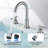 2-handle Bathroom Faucet with Drain Assembly-93528046