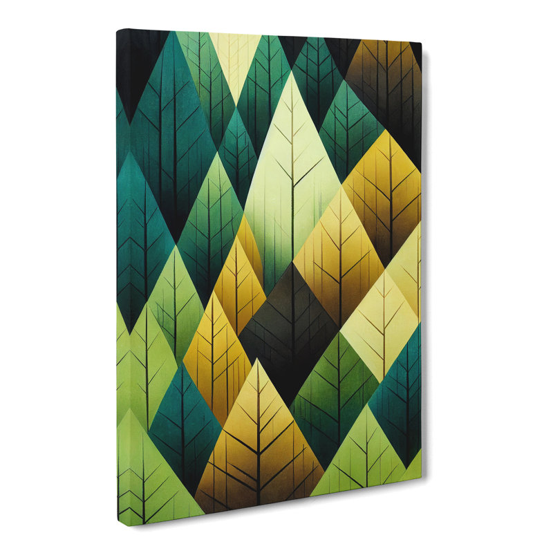 Forest Geometric - Wrapped Canvas, 60cm H x 40cm W x 3cm D