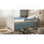 Hermes Drawer Convertible Bed and Mattress-1019313135-1019313134