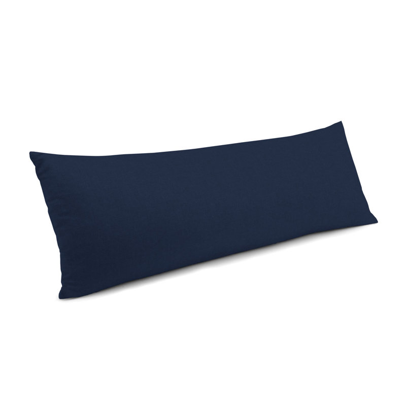 Housse de coussin rectangulaire, 12 po x 18 po, Bleu indigo
