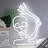Neon Light Skull Wall Art