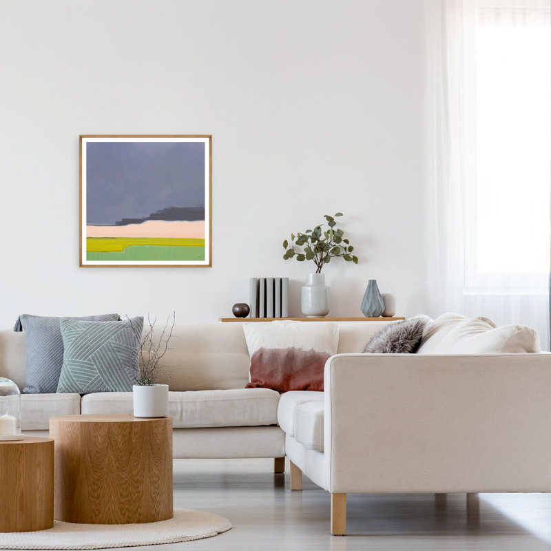Soirée de printemps, Oui, Papier brun avec cadre simple