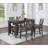 Grey Pub Table With Wine Rack
