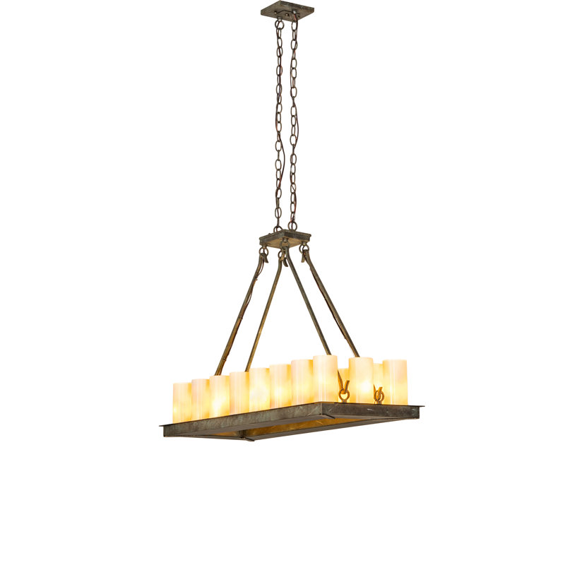 Lustre carré unique à 18 lumières Loxley
