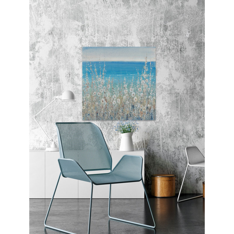 Flowers By The Sea II - Print on Canvas, Wrapped Canvas, 30 cm H x 30 cm W 