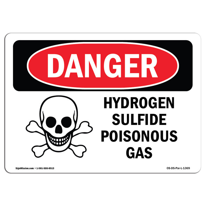 Danger Sign, 12" H x 18" W x 0.1" D
