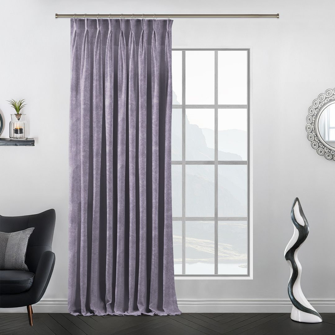 Room Darkening Pinch Pleat Single Curtain Panel Panel
