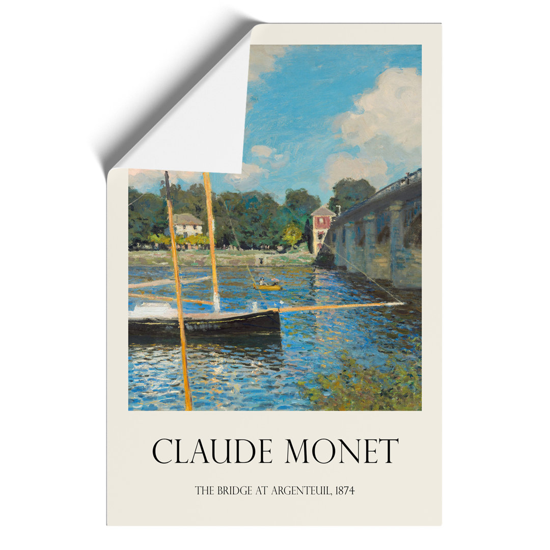 The Bridge at Argenteuil Print by Claude Monet - Frameless Print