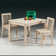 Dmitry Kids Solid Wood Rectangular Play Or Activity Table and Chair Set