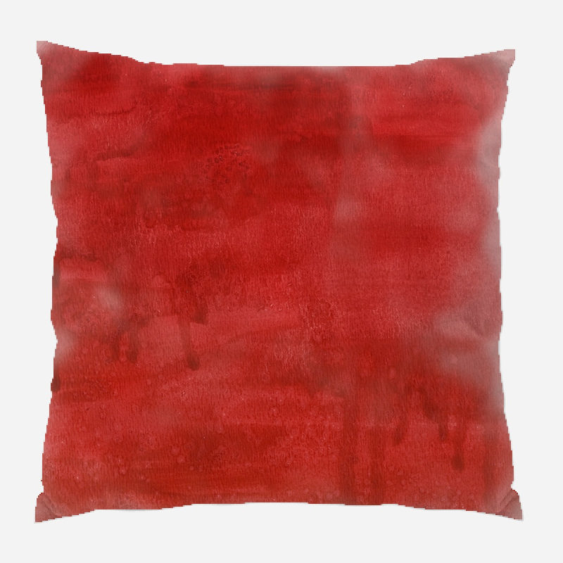 Coussin décoratif aquarelle Mudd, Microsuède, Intérieur