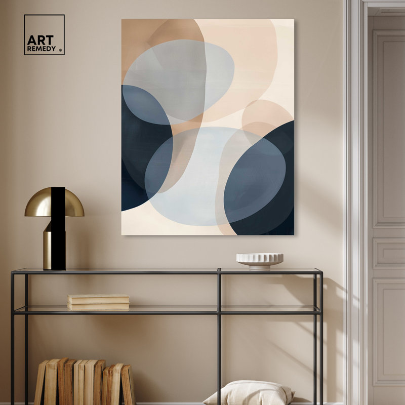 In My Thoughts Abstract Shapes Gallery Wrapped Canvas Wall Art, 30" x 36"