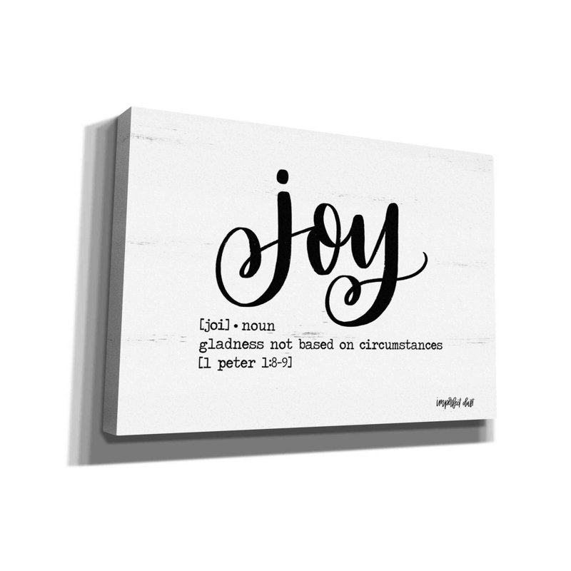 'Joy' by Imperfect Dust, Canvas Wall Art, 18" H x 26" W x 0.75" D