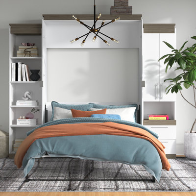 Grand lit escamotable avec rangement étroit Camalla