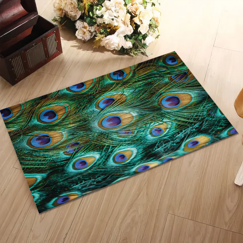 Exquisite Floral Pattern With Pile Soft Printed Rug Ideal for Enhancing the Charm and Elegance of Your Living Space