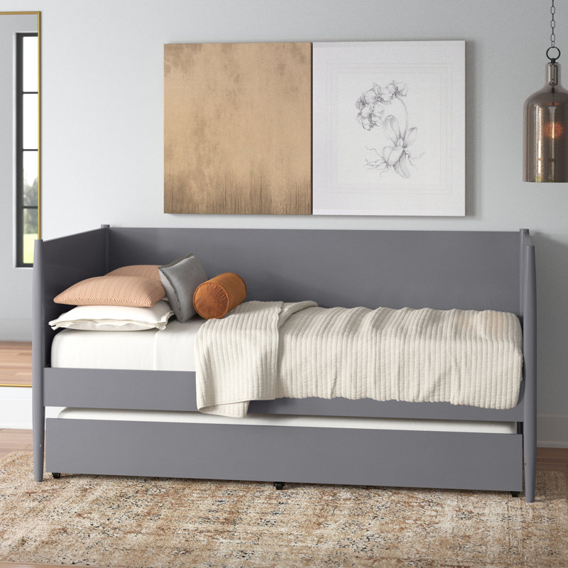 Lit de jour simple Antha, Gris