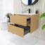 Ensemble de meuble-lavabo mural simple avec lavabo en céramique-114193208-114193211