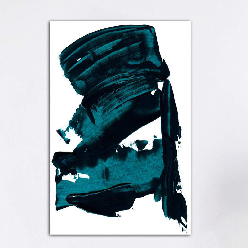 « blue rêves » par albina bratcheva, reproduction d’art, H 40 po x l 26 po x P 1,5 po, Toile tendue