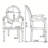 Yermolayeva French Style Solid Wood Dining Chair-483369796