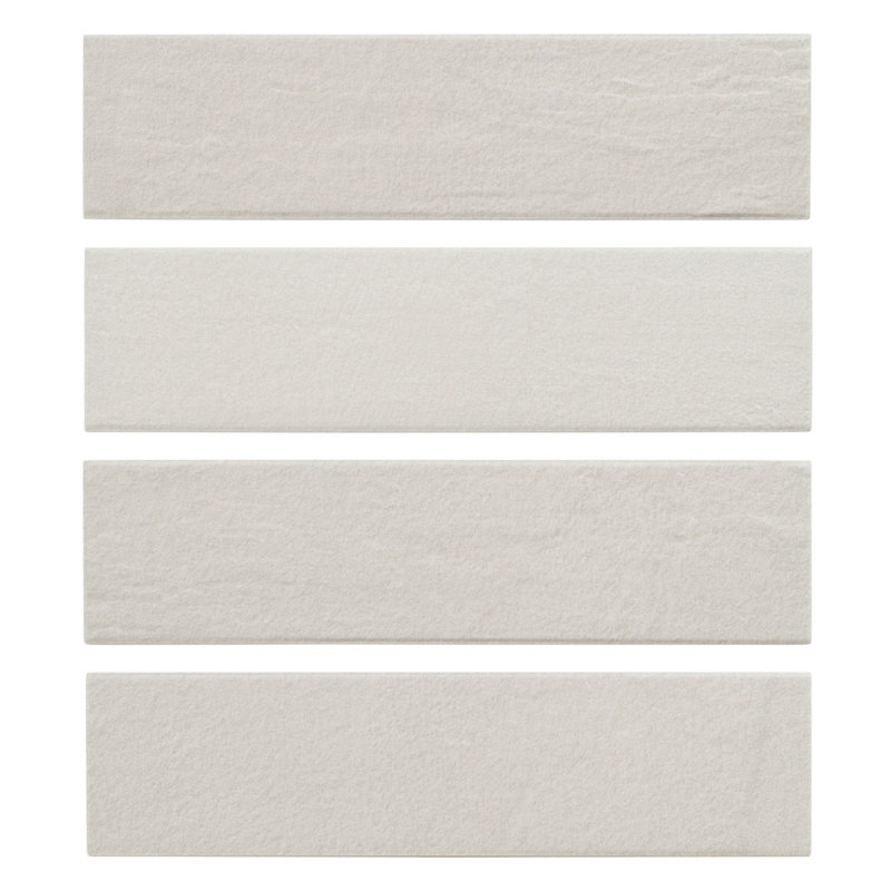Atmosphere 3-in. x 9-in. Subway Textured Stone Look Matte Ceramic Wall Tile, Cirrus