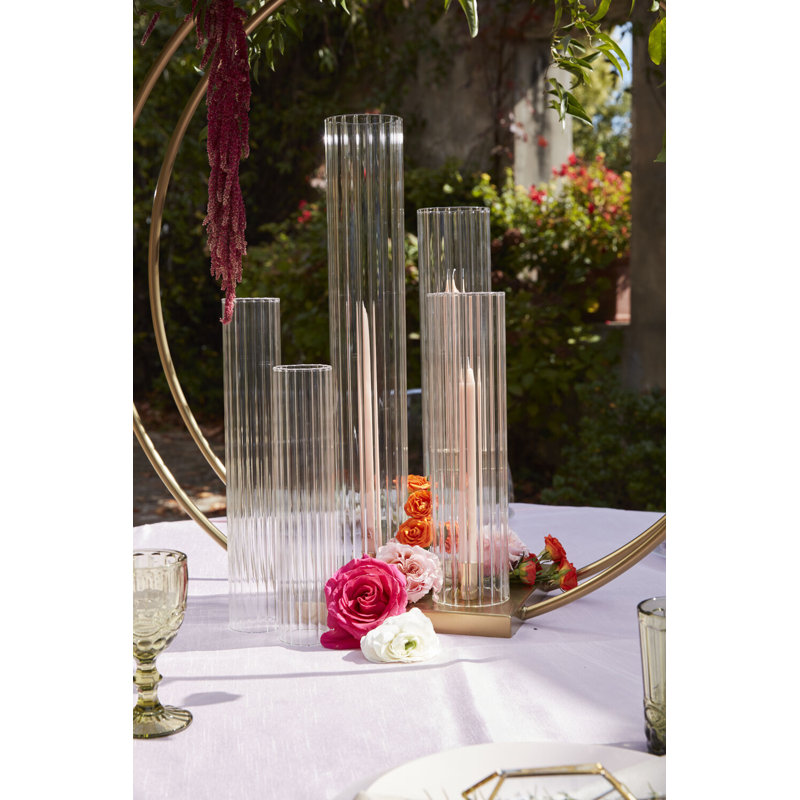 Aric Arcada Optic Glass Sleeve, 17.5" H x 3.5" W x .5" D